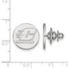 14k White Gold Central Michigan University Chippewas Action C Logo Lapel Pin 15x15mm view 2