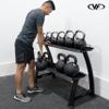 Valor Fitness 2-Tier Kettlebell Storage Rack  Heavy Duty Weight Holder, Organize Gym Equipment, 600 lb Max Weight Capacity for Dumbbells, Kettlebells & Fitness Gear view 2