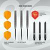 Shot Darts Steel Tip, Zen Dojo (18g / 20g), 80% Tungsten Barrel, Torpedo Shape, Front Balanced, Handcrafted Professional Dart Set and Flights Made in New Zealand, Steel Tip for Bristle Dartboard view 3