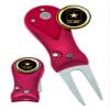 Clip Wipes Army Divot Tool Switchblade Style with Ball Marker (Red-US Army)