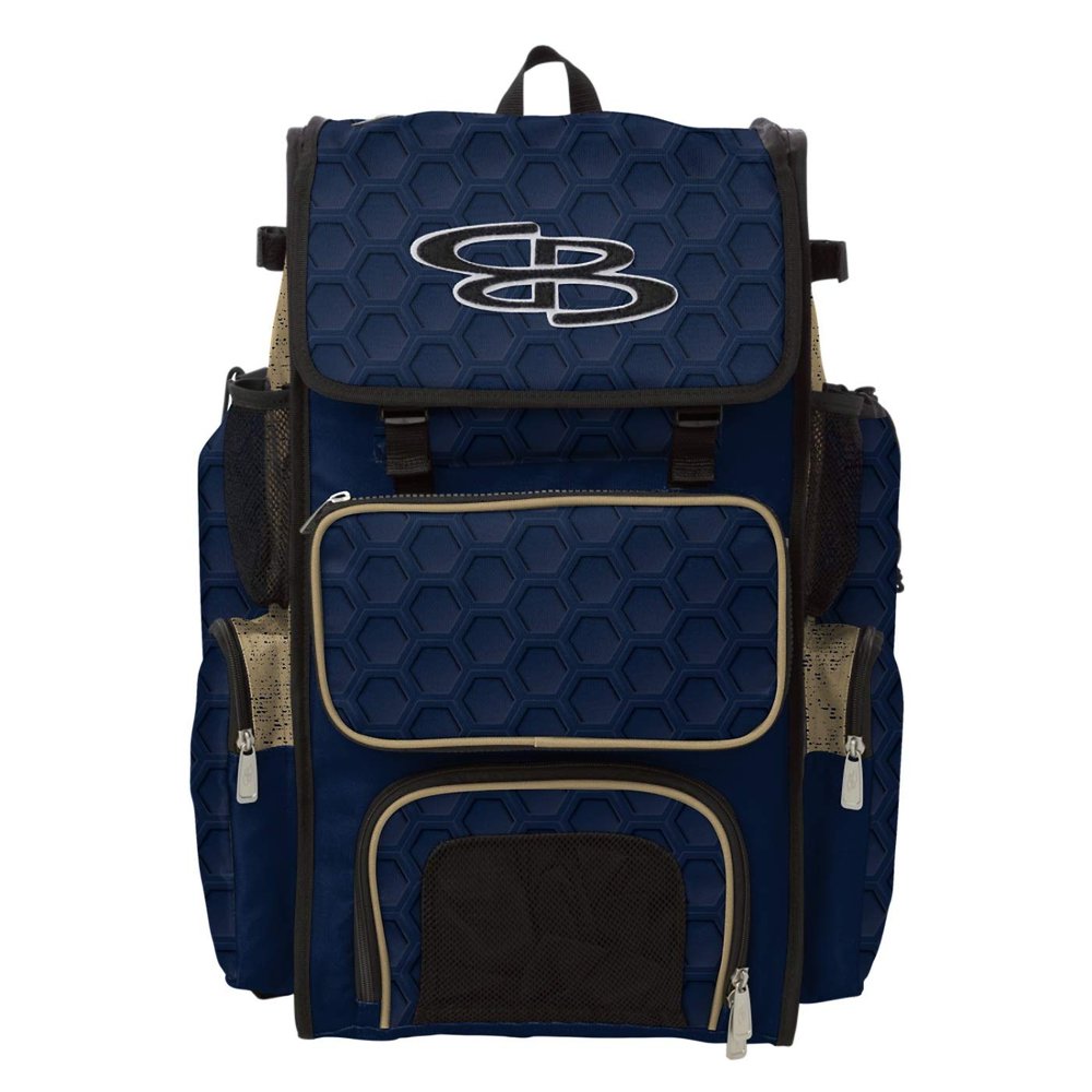 Boombah Superpack Bat Pack 3DHC Navy/Vegas Gold