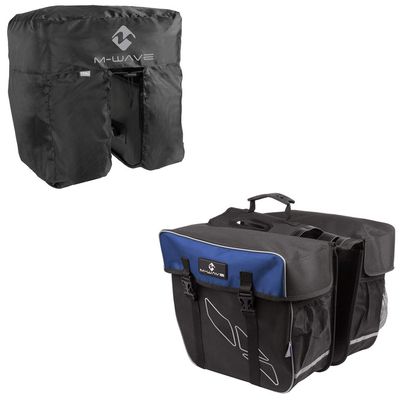 M-Wave Rear Pannier Bag incl. rain Cover, 30 litres