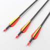 Obert 12Pcs Archery Pure Carbon Arrows 30 Inch Hunting Arrows Spine 350 with Screw-in Arrow Tips for Recurve Bow & Compound Bow view 2