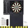 Viper by GLD Products Steadfast Dart Backboard with Shot King Sisal Board, Black view 1