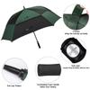 G4Free Extra Large Golf Umbrella 68 inch Square Vented Windproof Auto Open Double Canopy Oversized Stick Umbrella view 3