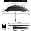 G4Free Extra Large Golf Umbrella 68 inch Square Vented Windproof Auto Open Double Canopy Oversized Stick Umbrella view 2