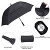 G4Free Extra Large Golf Umbrella 68 inch Square Vented Windproof Auto Open Double Canopy Oversized Stick Umbrella view 3