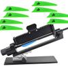 SHARROW Archery Arrow Fletching Jig Adjustable Stick Feather Tool for Hunting Arrows Shaft DIY (Black) view 1