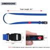 MAGARROW 40" Strap Buckle Packing Straps Adjustable 1-Inch Belt (1" Wide - 40" Long, Blue (4-Pack)) view 2
