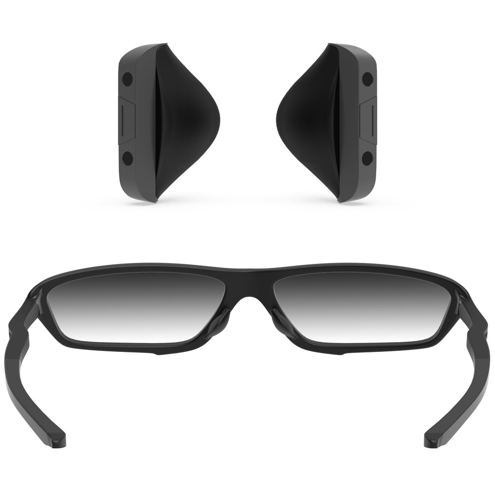 ToughAsNails Asian Fit Replacement Nose Pads for Oakley Urgency OO9158 Sunglasses - Gray Hard Base
