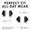 ToughAsNails Asian Fit Replacement Nose Pads for Oakley Urgency OO9158 Sunglasses - Gray Hard Base view 2