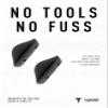 ToughAsNails Asian Fit Replacement Nose Pads for Oakley Urgency OO9158 Sunglasses - Gray Hard Base view 3