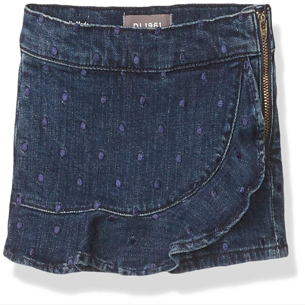 DL1961 Girls Toddler Lola Mini Skort, Swiss, 4T