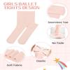 Century Star Ultra-Soft Footed Dance Sockings Ballet Tights Kids Super Elasticity School Uniform Tights For Girls 1 Pack Ballet Pink 6-9 view 4