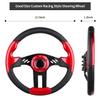 Golf Cart Steering Wheel with Premium Grip Leather fit EZGO TXT/RXV, Club Car DS/Precedent/Tempo/Onward, Yamaha G1-G29 Golf Carts, Universal Golf Cart Steering Wheel with Ergonomic Design view 2