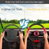 Golf Cart Steering Wheel with Premium Grip Leather fit EZGO TXT/RXV, Club Car DS/Precedent/Tempo/Onward, Yamaha G1-G29 Golf Carts, Universal Golf Cart Steering Wheel with Ergonomic Design view 4
