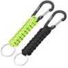 EOTW Carabiner Keychain, Small Carabiner Clip with Paracord Keychain Mini Aluminum D Ring Key Organizer view 1