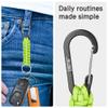 EOTW Carabiner Keychain, Small Carabiner Clip with Paracord Keychain Mini Aluminum D Ring Key Organizer view 3