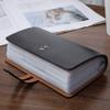 JERLA RFID Credit Card Holder book,Leather Business Card Organizer for Women Men 96 Card Slots (Brown) view 3