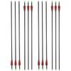 Obert 24pcs 31Inch Archery Carbon Arrow Spine 500 with Black Quivers for Hunting Shooting Target Practice view 3