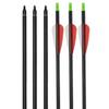 Obert 24pcs 31Inch Archery Carbon Arrow Spine 500 with Black Quivers for Hunting Shooting Target Practice view 4