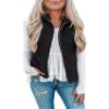 LOMON Women's Plus Size Warm Cardigan Vest Sleeveless Vest Jacket Womens Fleece Vests Lightweight Vests for Women Black S view 1