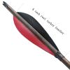 Obert 12pcs Archery Pure Carbon Arrows 30" Spine 500 with 5" Real Turkey Feathers for Hunting Recurvebow Compoundbow view 2