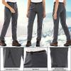 Women Snow Fleece-Lined Soft Shell Insulated Waterproof Pants Winter Hiking,Camping,Travel 6080 Grey US 40 view 4