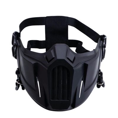Airsoft Mask Creative Protective Half Face Mask Outdoor Game Mask Costume Mask Outdoor Sports Masks (Black)