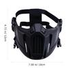 Airsoft Mask Creative Protective Half Face Mask Outdoor Game Mask Costume Mask Outdoor Sports Masks (Black) view 3