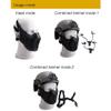 Airsoft Mask Creative Protective Half Face Mask Outdoor Game Mask Costume Mask Outdoor Sports Masks (Black) view 4