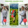 ALEVMOOM Telescoping Stool with Thick Cushion, H18.1 D10.24 Portable Collapsible More Sturdy Capacity 600Ib, Retractable Collapsible Camping Adjustable Folding Stool for Hiking Garden BBQ view 3
