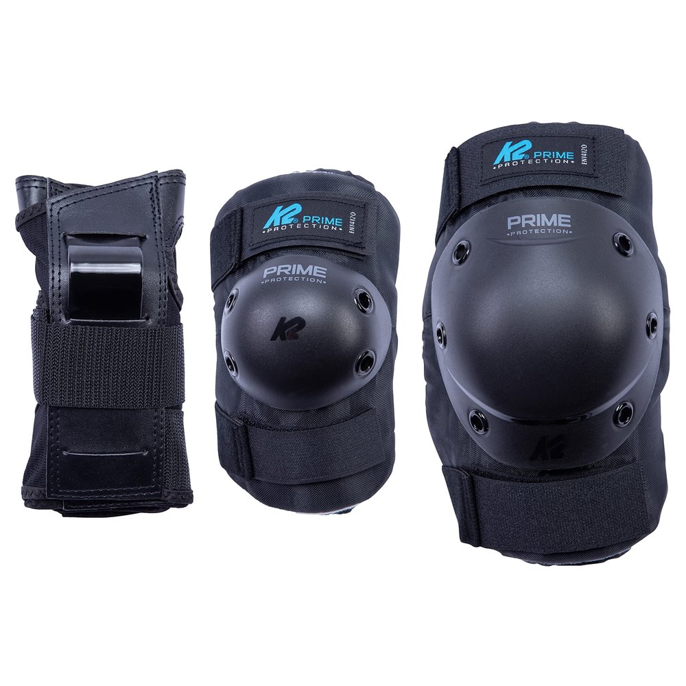 K2 Skate Prime Pad Set,Black_Blue,Medium,30E1414.1.1.L