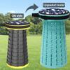 ALEVMOOM Upgraded Collapsible Stool with Thickened Cushion 18.1",600Lbs Max Weight Wider & Taller Pop Up Stool, Heavy Duty Portable Retractable Folding Chair or Travel Foot Rest for Camping Outdoors view 3
