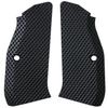 LOK Grips CZ Shadow 2 Thin Roughnecks G10 Grips Solid Black view 1