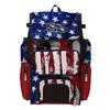 Boombah Superpack Bat Bag - Backpack Version (no wheels) - Holds 4 Bats - USA Stars & Stripes Navy/Red/White view 1