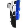 Pro Heavy Duty Competition Holster fits Canik TP9SFx (Right-Hand Draw, Blue/Carbon Fiber) view 1