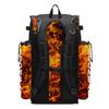 Boombah Superpack Bat Bag - Backpack Version (no wheels) - Holds 4 Bats - Fire Ball Black/Orange/White view 2