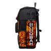 Boombah Superpack Bat Bag - Backpack Version (no wheels) - Holds 4 Bats - Fire Ball Black/Orange/White view 3