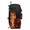 Boombah Superpack Bat Bag - Backpack Version (no wheels) - Holds 4 Bats - Fire Ball Black/Orange/White view 4