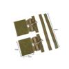 The Mercenary Company Quick Disconnect Side Entry Conversion for MOLLE Tactical Vest (Khaki) view 2