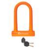 OTTOLOCK Sidekick Compact U-Lock - Heavy Duty Anti Theft Bicycle U-Lock with Keys, Silicone-Coated, Bike Accessories, Orange view 1