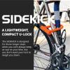 OTTOLOCK Sidekick Compact U-Lock - Heavy Duty Anti Theft Bicycle U-Lock with Keys, Silicone-Coated, Bike Accessories, Orange view 3