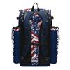 Boombah Superpack Bat Bag - Backpack Version (no wheels) - Holds 4 Bats - USA Independence Navy/Red/White view 2