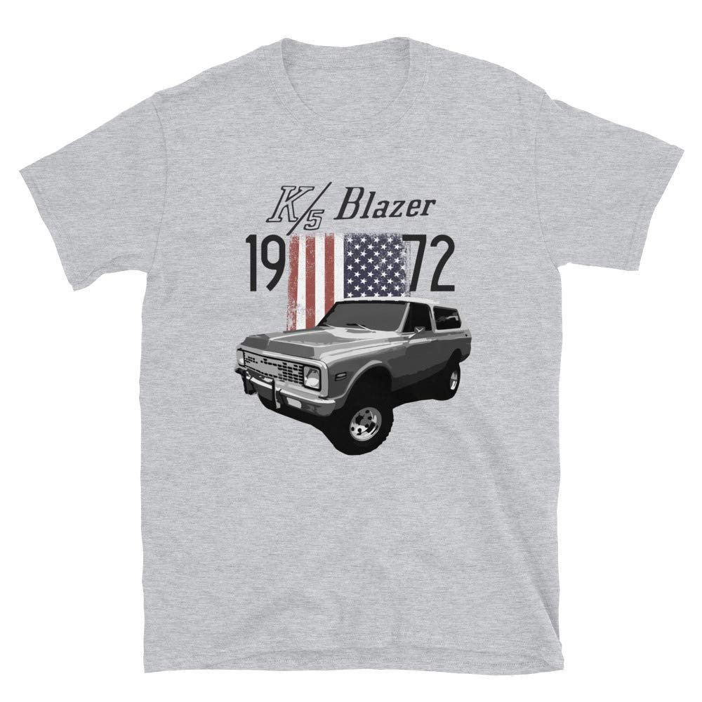 1972 Chevy K/5 Blazer Short-Sleeve Unisex T-Shirt Sport Grey