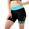 SLS3 Triathlon Shorts Women - Super Comfy 6" Tri Shorts Women Triathalon Short - Slim Athletic Fit Womens Tri Shorts FRT, Padded, 2 Pockets (Black/Martinica Blue, Large) view 1