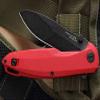 Mr. Blade Convair Folder - D2 Steel - G10 Handle Black - Vicious Agressive Design - EDC (Red) view 2