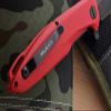 Mr. Blade Convair Folder - D2 Steel - G10 Handle Black - Vicious Agressive Design - EDC (Red) view 4