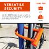 OTTOLOCK Sidekick Compact U-Lock - Heavy Duty Anti Theft Bicycle U-Lock with Keys, Silicone-Coated, Bike Accessories, Black view 4