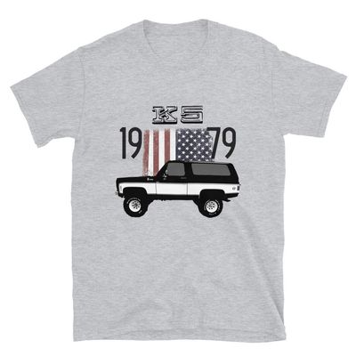 1979 Chevy K/5 Blazer Short-Sleeve Unisex T-Shirt Sport Grey